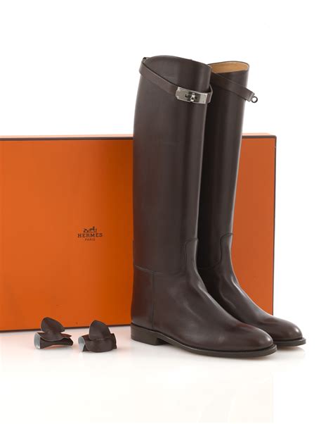 Hermes leather boots